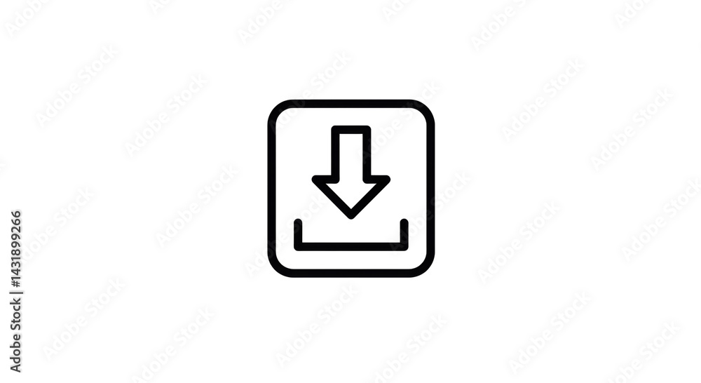 Download Icon Isolated on transparent background, PNG Download Icon Isolated on transparent background, PNG