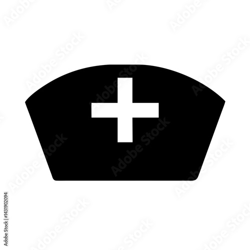 Nurse Cap Icon Vector Illustration