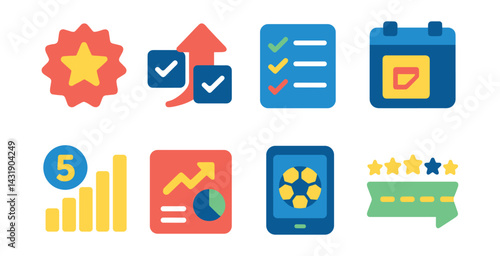  daily predictions and trends: today's picks badge, trending matches icon, upcoming prediction list, prediction calendar, top 5 forecasts, daily stat snapshot, most bet game, forecast streak.