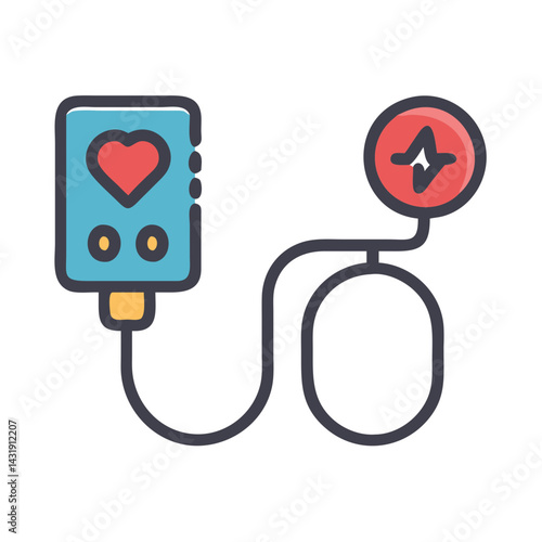 Icon of a Blood Pressure Monitor Device