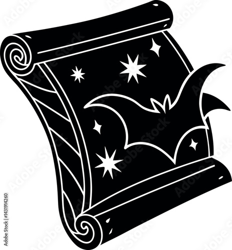 Halloween Spell Scroll Icon