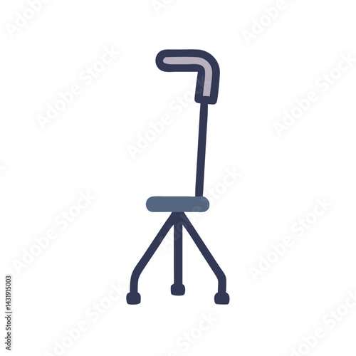 Walking Cane Illustration, Mobility Aid, Disability Support Equipment