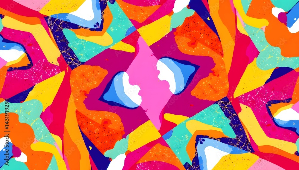 Obraz premium Vibrant Abstract Bold Pattern for Creative Projects and Designs