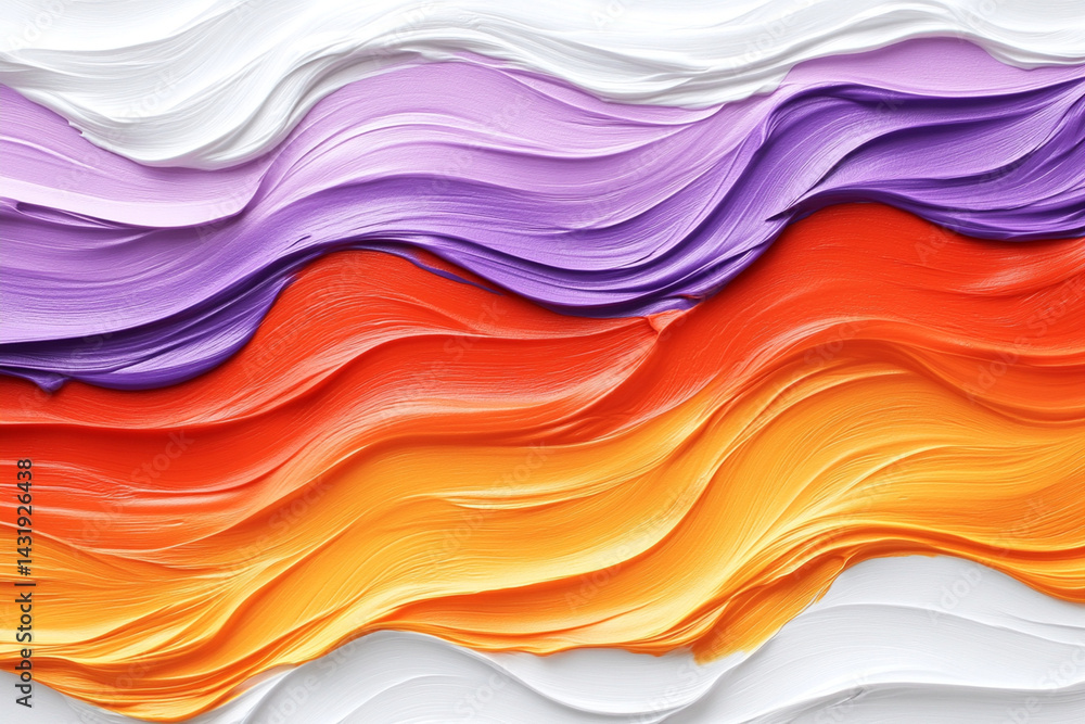 Fototapeta premium Exploring chaotic abstract forms in a striking creative composition featuring vivid colors and dynamic shapes
