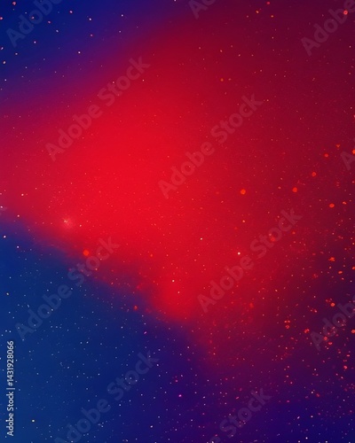 red luxury background with golden line, blue curve, shiny dots and glitter light effect 