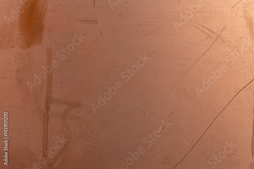 Scratched copper metal surface texture
