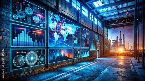 Urban Exploration: Virtual Dashboard Displaying Digital Asset Management System