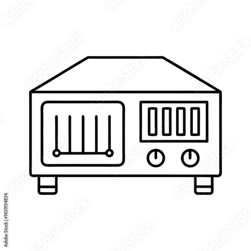 Bench Power Supply Line Illustration