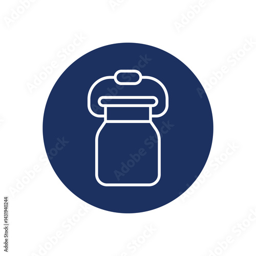 Milk Can icon vector stock illustration