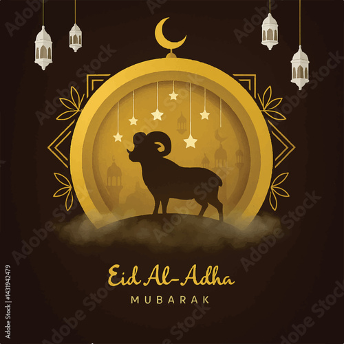 eid al adha design celebration muslim