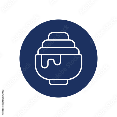 Sour Cream icon vector stock illustration