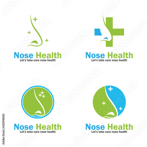nose health care icon vector illustration template design