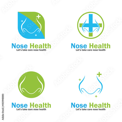 nose health care icon vector illustration template design