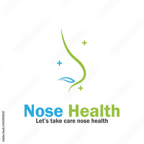 nose health care icon vector illustration template design