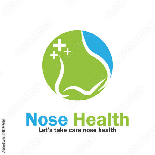 nose health care icon vector illustration template design