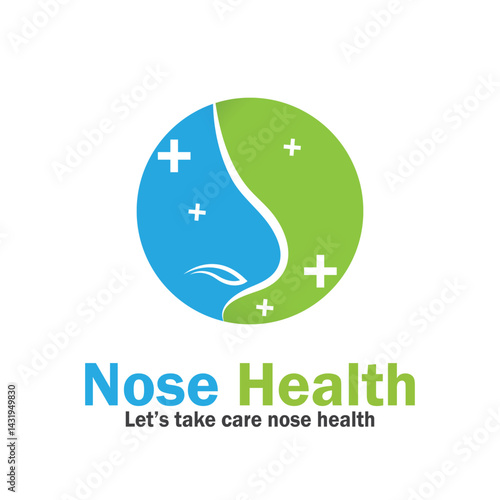 nose health care icon vector illustration template design