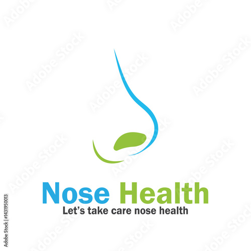 nose health care icon vector illustration template design