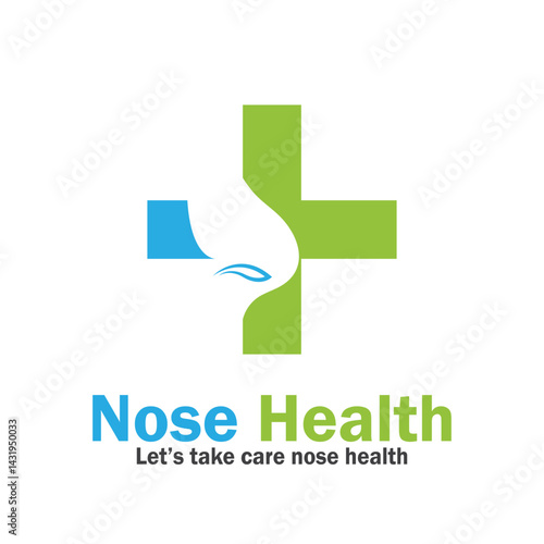 nose health care icon vector illustration template design