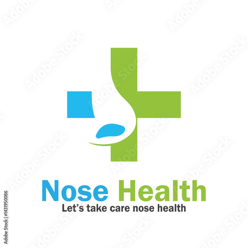 nose health care icon vector illustration template design