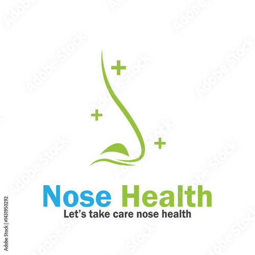 nose health care icon vector illustration template design