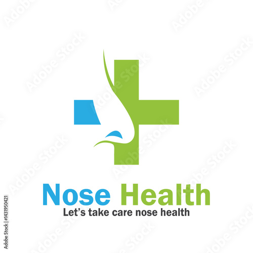 nose health care icon vector illustration template design