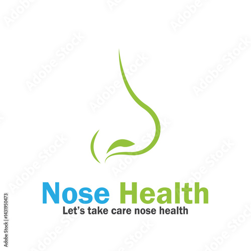 nose health care icon vector illustration template design