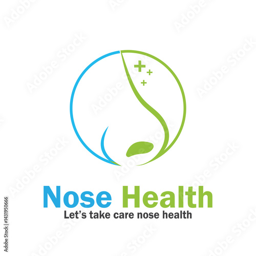 nose health care icon vector illustration template design