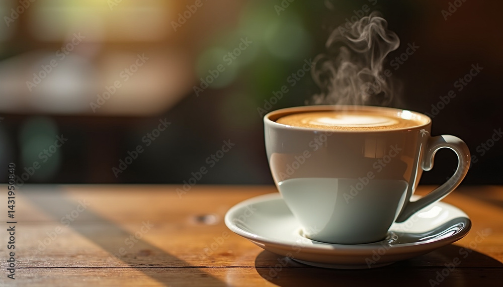 Obraz premium Cozy Morning Coffee Ritual