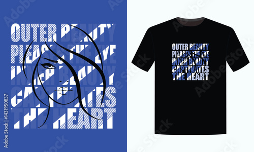 outer beauty pleases the eye inner beauty captivates the heart t shirt