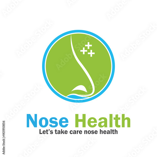 nose health care icon vector illustration template design