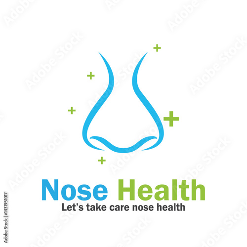 nose health care icon vector illustration template design