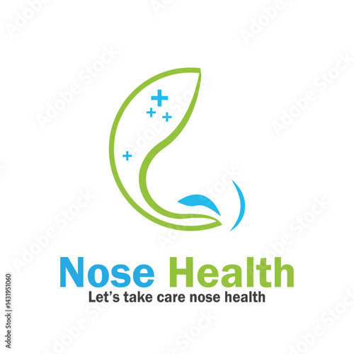 nose health care icon vector illustration template design