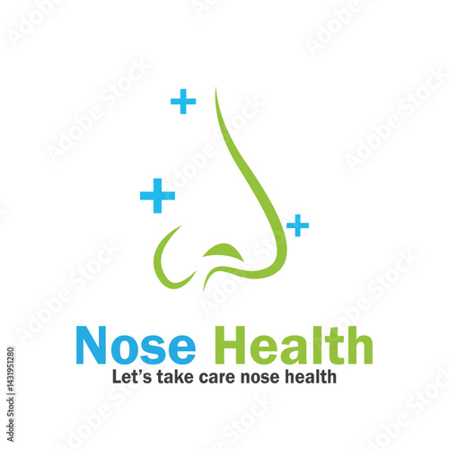 nose health care icon vector illustration template design