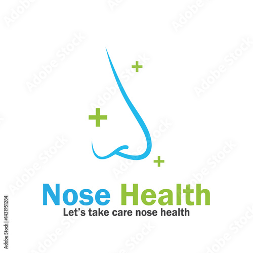 nose health care icon vector illustration template design
