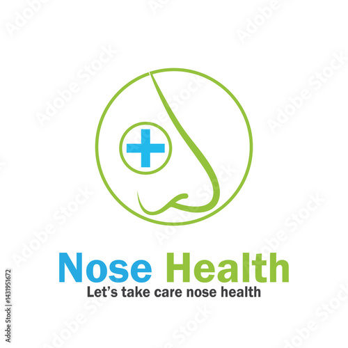 nose health care icon vector illustration template design