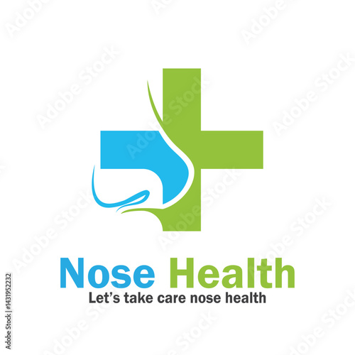 nose health care icon vector illustration template design