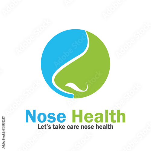 nose health care icon vector illustration template design