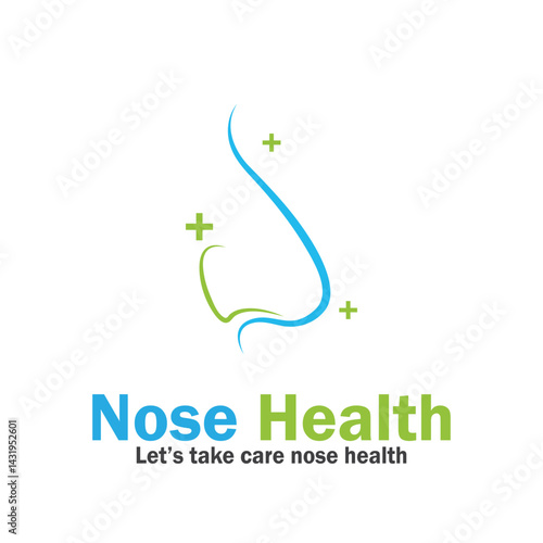 nose health care icon vector illustration template design