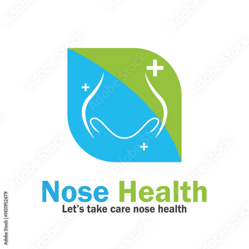 nose health care icon vector illustration template design