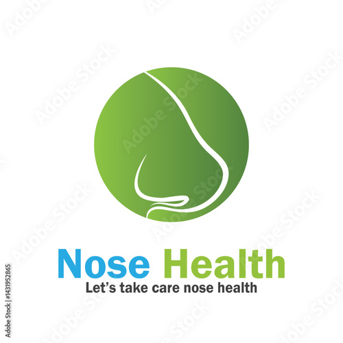 nose health care icon vector illustration template design