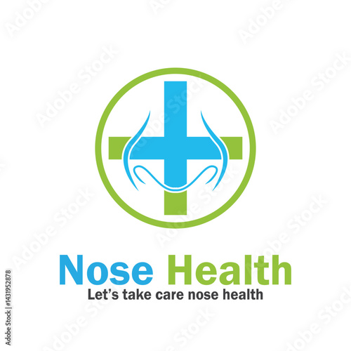 nose health care icon vector illustration template design