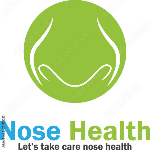 nose health care icon vector illustration template design
