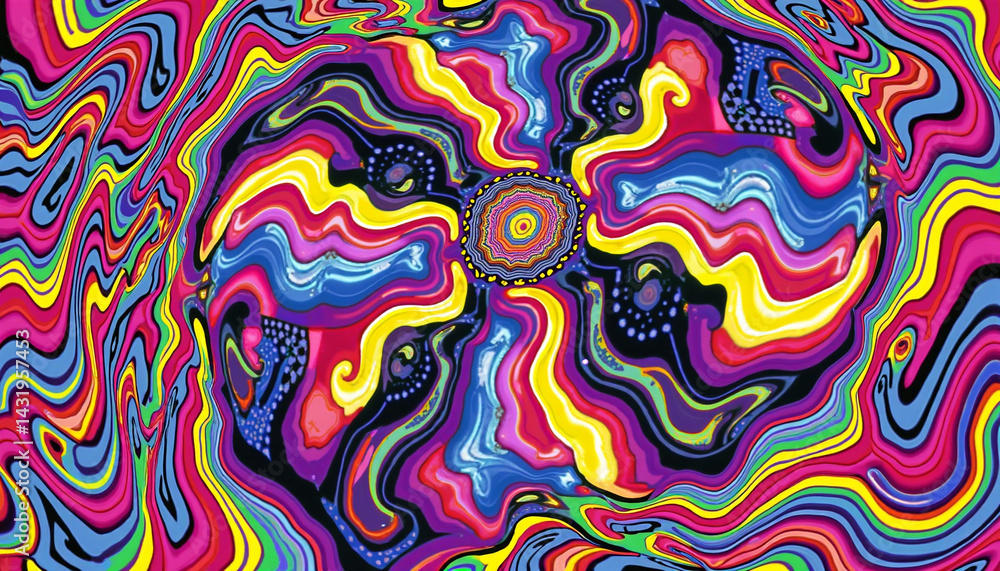 Obraz premium Psychedelic Kaleidoscope