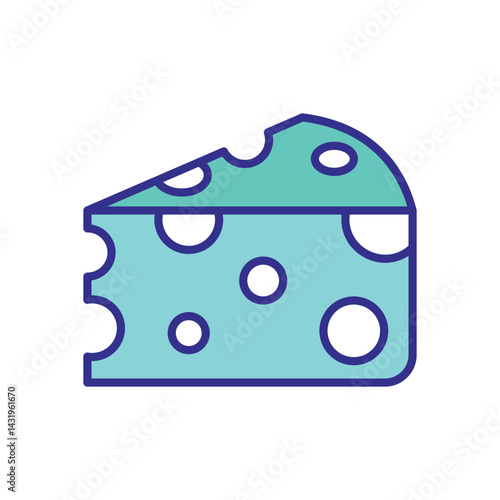 Cheese icon vector stock illustration