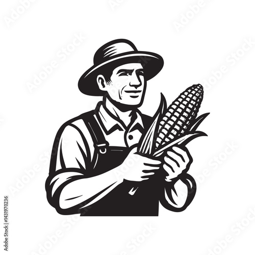 farmers pick big corn