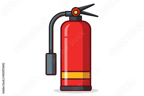 fire extinguisher isolated on white