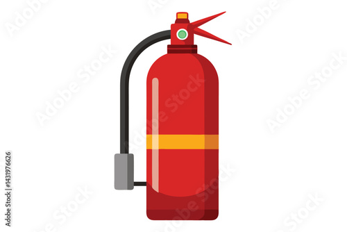 fire extinguisher isolated on white