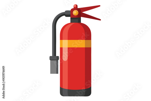 fire extinguisher isolated on white
