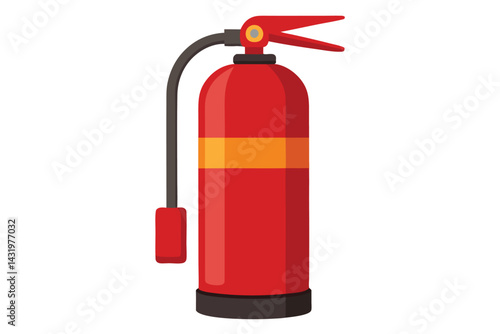 fire extinguisher isolated on white