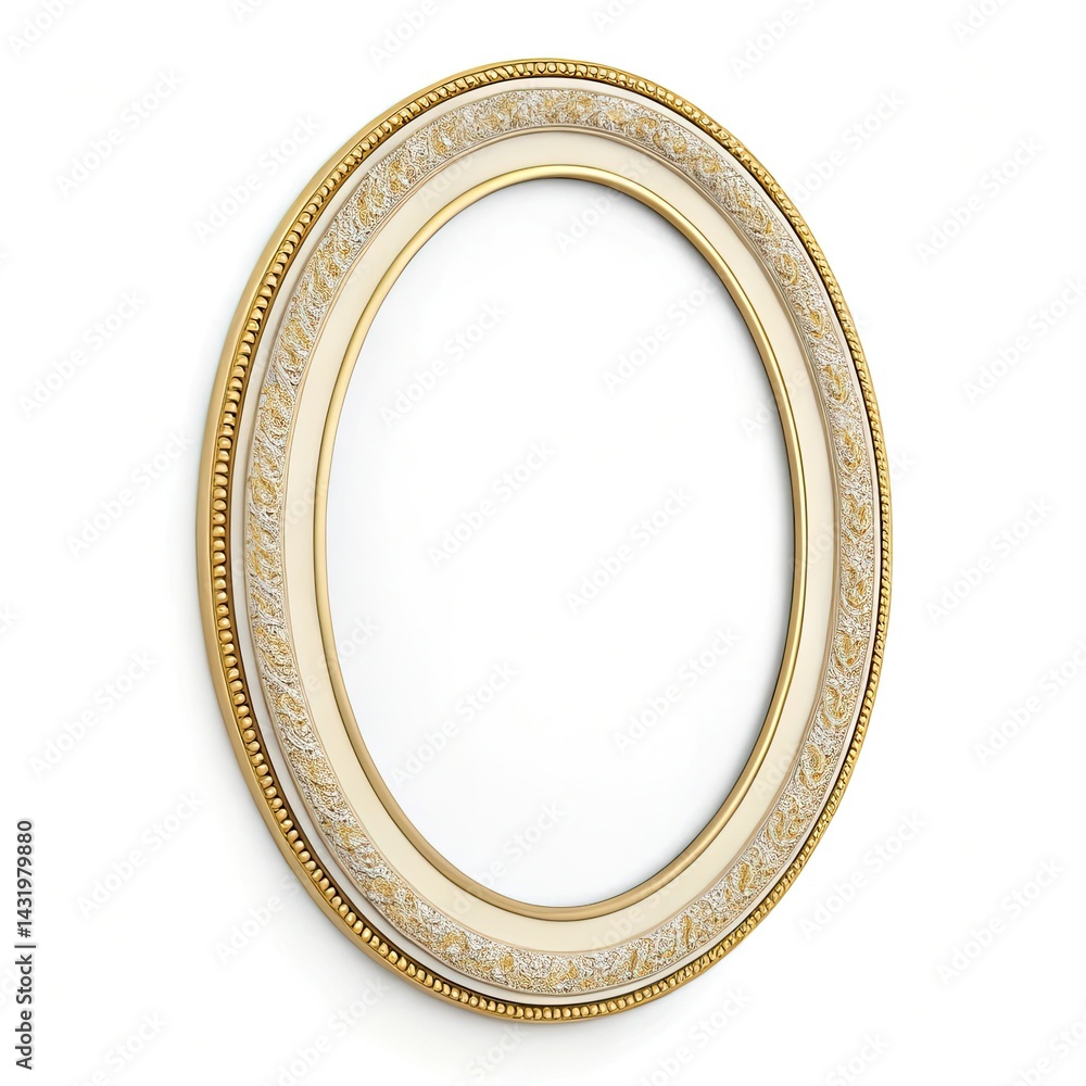 antique gold picture frame isolated on a white background antique gold picture frame isolated on a white background